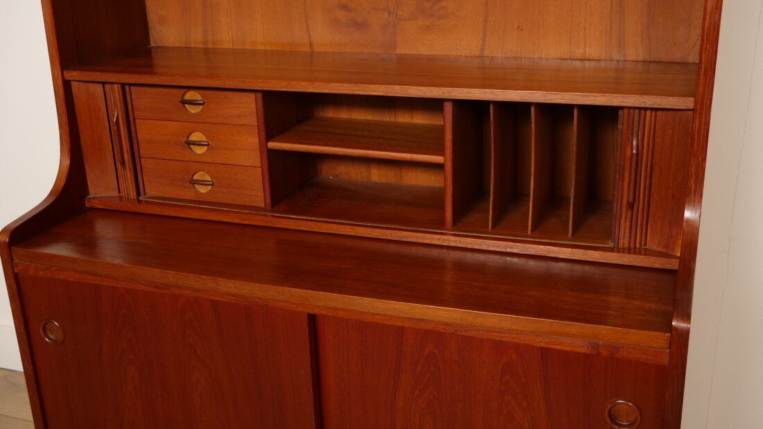 Vintage library | Secretary | Teak | Johannes Sorth