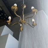 Lustre classique doré à 5 bras de lumière D:40cm