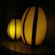 Set of 2 Italian lamps in Volux glass, 80s