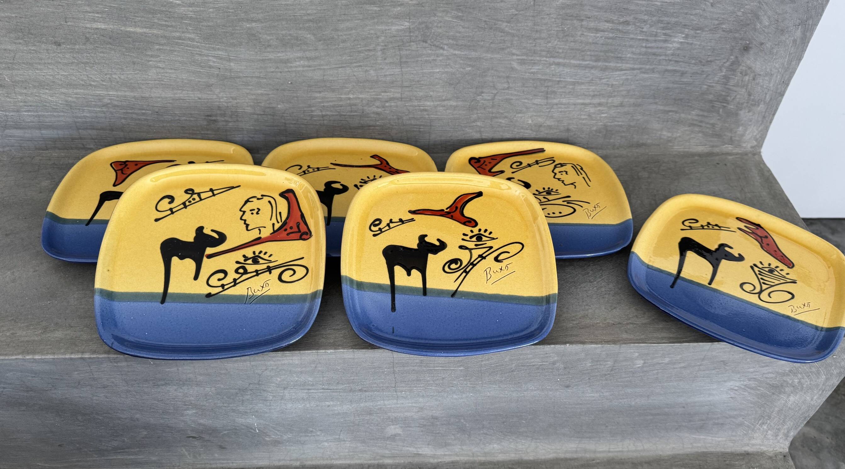 6 Thomas Buxo plates