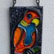 Vintage ceramic parrot