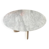 Table basse en marbre de Carrare socialite family