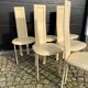 Lot de 6 chaises Quia - Modèle Elana B - beige