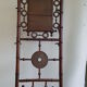 Bamboo-carved wooden coat/dressing room door. Period around 1900-1920