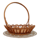 Vintage rattan basket 70s