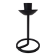 Black wrought iron candle holder