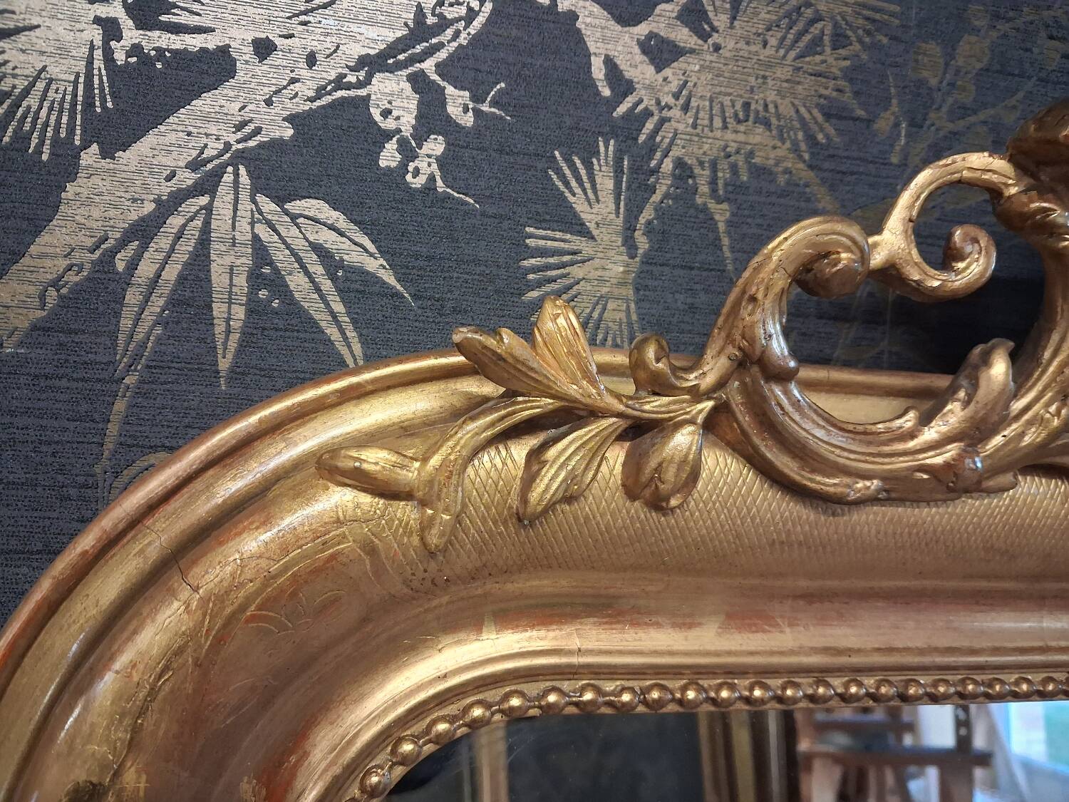 Louis Philippe period mirror 138 x 83 cm