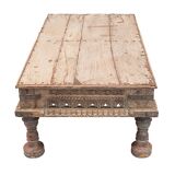 Solid oak coffee table
