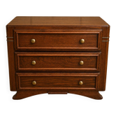 Art Deco commode in mahogany and stained wood