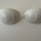 Pair of vintage plaster wall lamp, off-white, France 1970