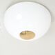 Ceiling Lamp with Brass and Glass