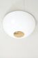 Lampe de plafond en laiton et en verre