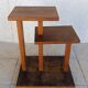 Vintage walnut burl stool