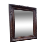 Large carved wooden mirror