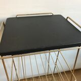 Golden metal dessert