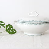 René model tureen or salad bowl, Saint Amand, Terre de Fer, French manufacture