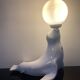 Lampe Otarie vintage en céramique de Delfts années 60
