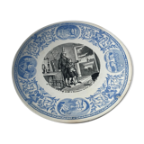 Talking plate - the inventors - n11 Franklin - Sarreguemines