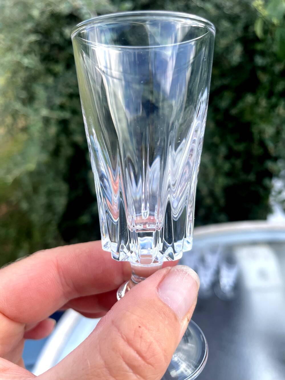 Set of 6 bayel crystal liqueur glasses