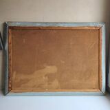 Painting 1965 industrial construction site