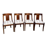 Suite of 4 Empire style gondola chairs
