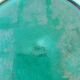 Set of 6 green plates in Barbotine faïence de Gien