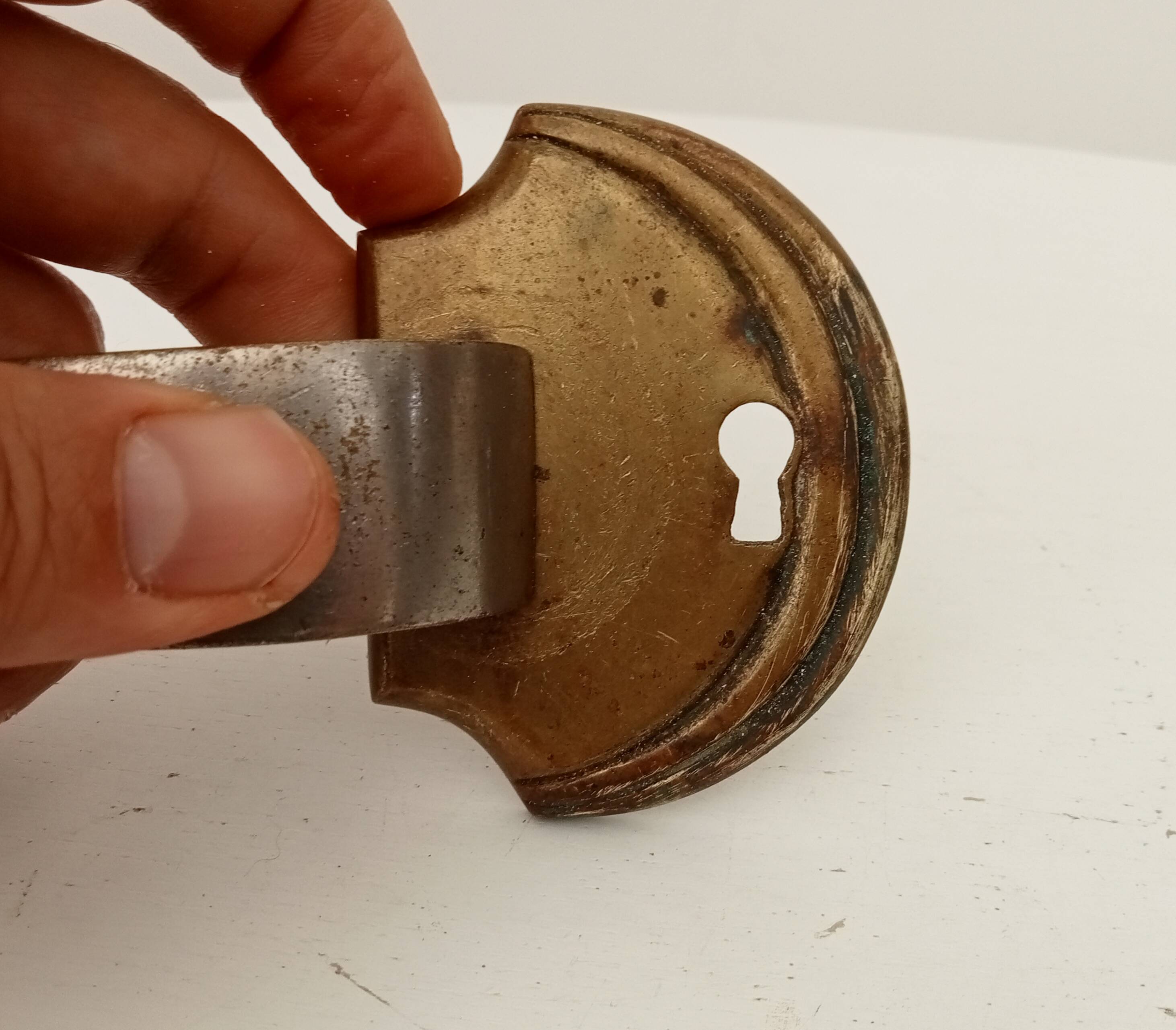 Pair of antique art deco furniture handles from the 30s/40s