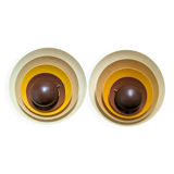 Pair of Ondine wall lights, New Age, 1970 Mazda