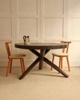 Italian chairs in wood and velvet