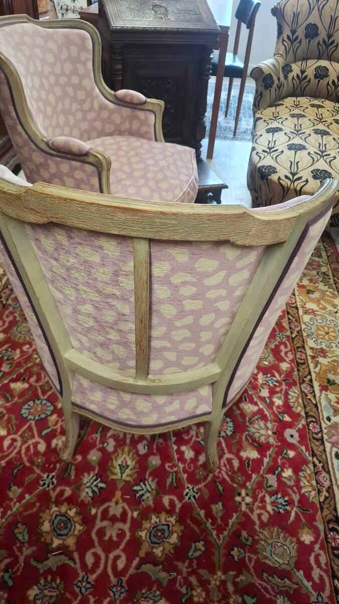Paire de bergères de style Louis XV