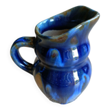 Blue milk pitcher