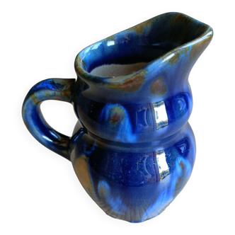 Blue milk pitcher