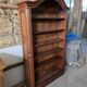 Gendarme hat library in solid oak, mid-20th century.