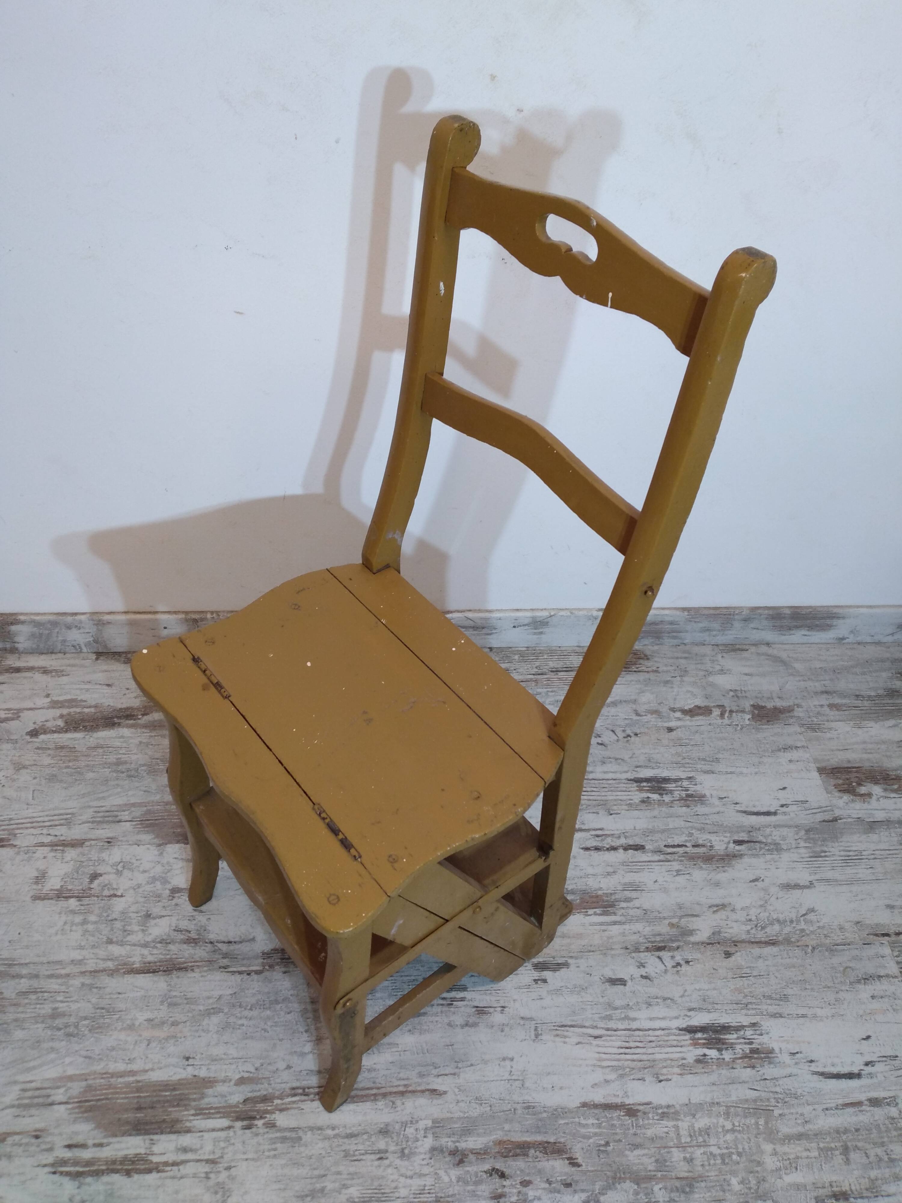 Antique stepladder chair