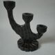 Vintage wooden candle holder