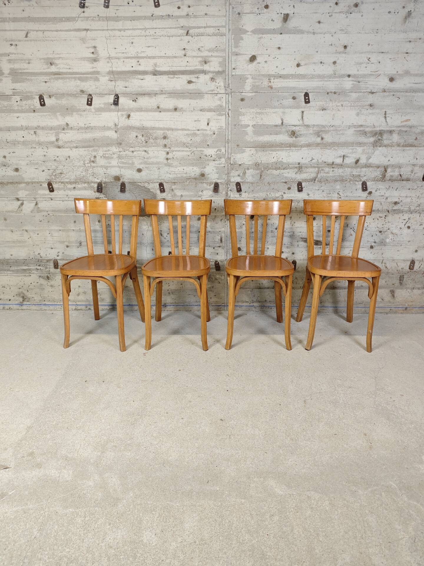 Set of 4 Baumann bistro chairs