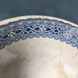 Old bowl in earthenware