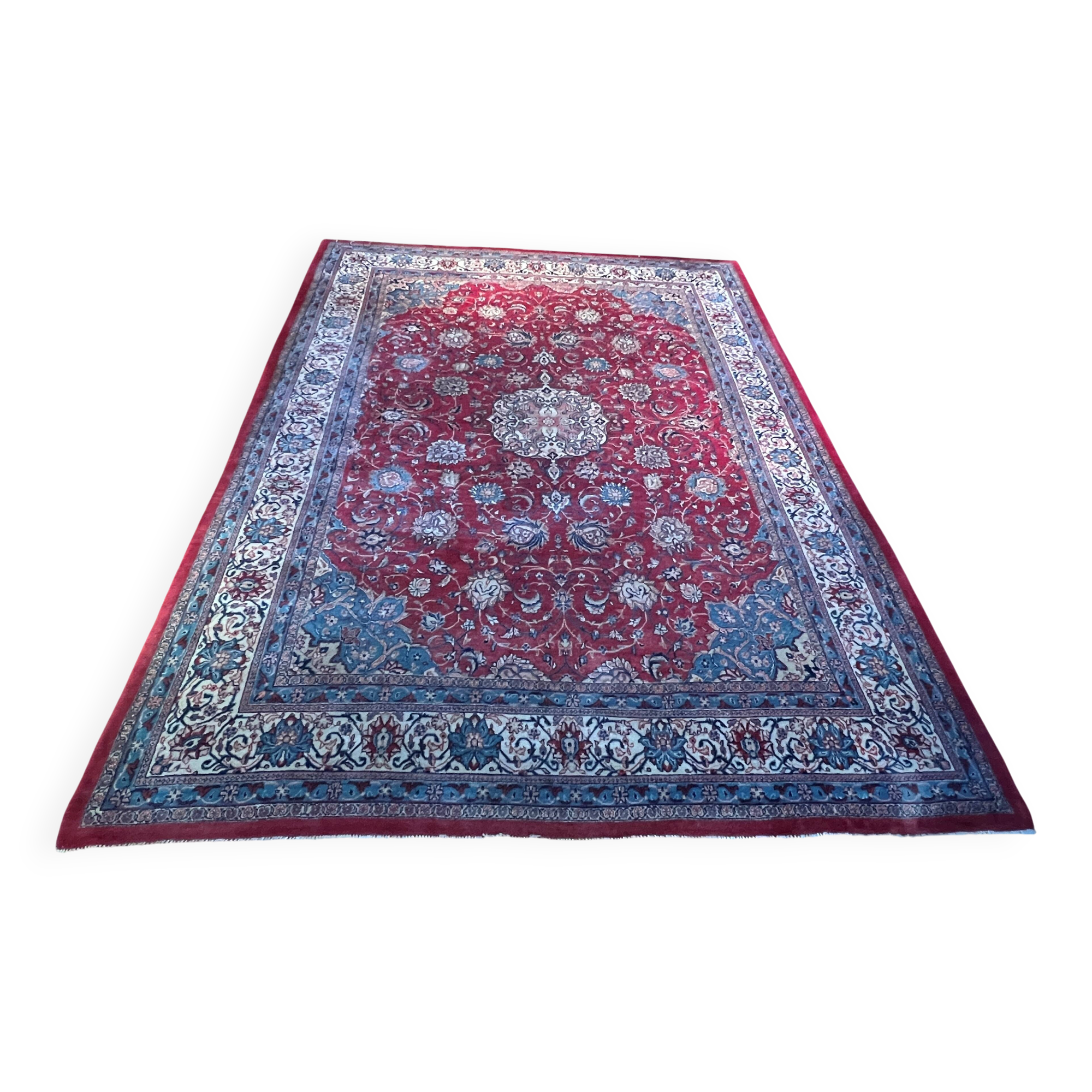 Sarouk Mahal. Grand tapis persan en laine 100%  373x282 cm.