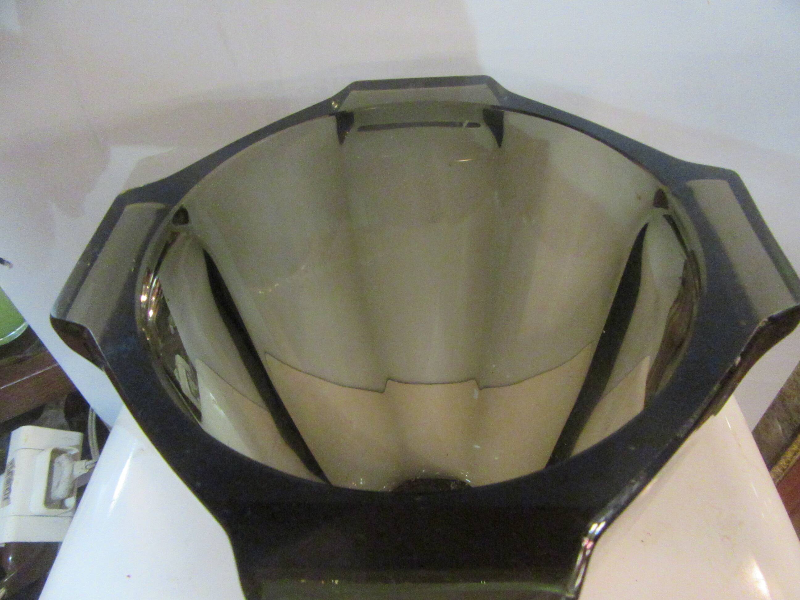 Czechoslovak vase smoke brown color
