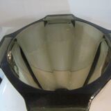 Czechoslovak vase smoke brown color