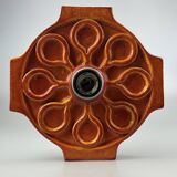 1960s/1970s Ceramic Wall Sconce, Mid-Century Space Age Design