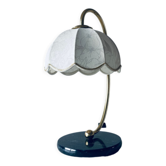 Lamp in marble and brass