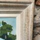Framed oil on canvas "The Green House"