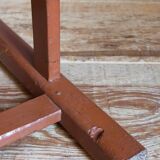 Workshop stool in old solid wood