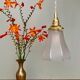 Baladeuse tulipe vintage en verre dépoli