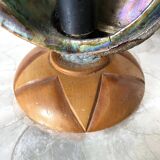 Vintage abalone shell lamp