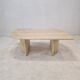 Italian Coffee Table in Travertine, 1980s