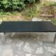 Table basse en métal chromé et marbre 1970