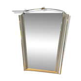 Vintage 1950s wall mirror with lighting