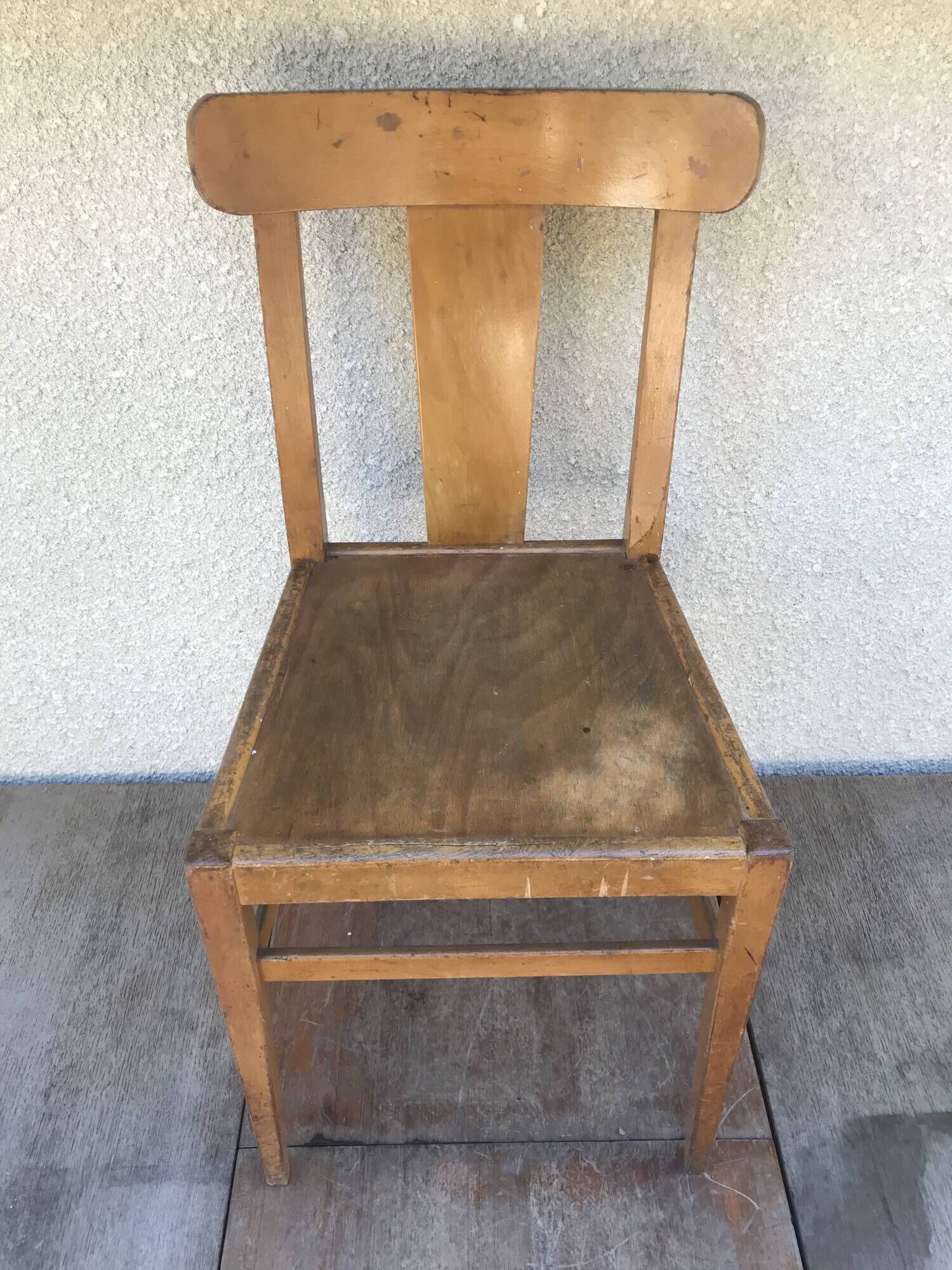 Series of 3 chairs old bistrot 60s vintage